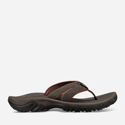 Teva Katavi 2 Thong Men's Black Olive Hiking Sandals CA71797 Canada Sale